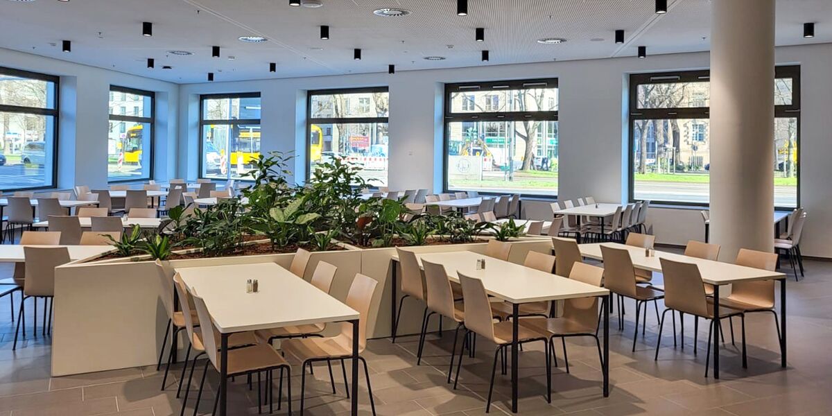 Blick ins Restaurant im Stadtforum
